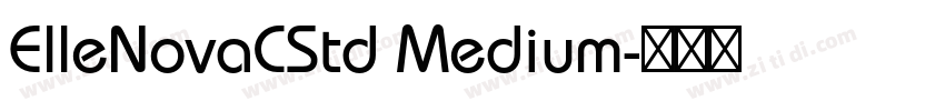 ElleNovaCStd Medium字体转换